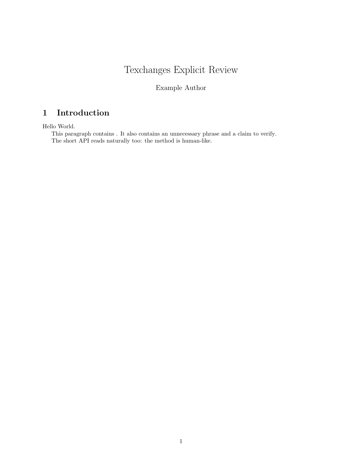 Original mode showing the text as it stood before the changes.
